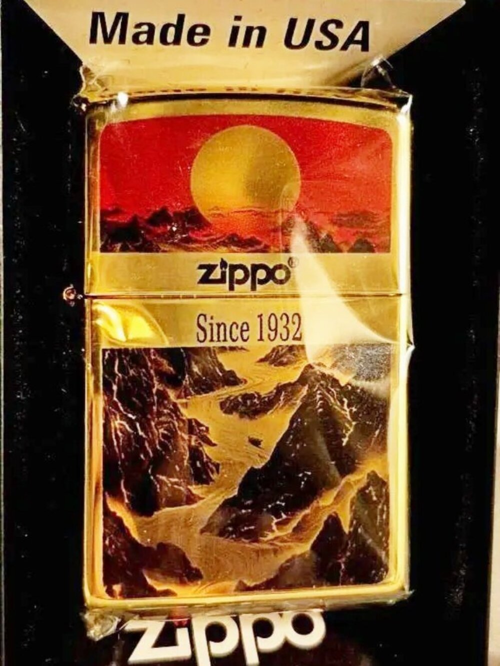 Zippo Lighter Polished Brass Zippo Est 1932